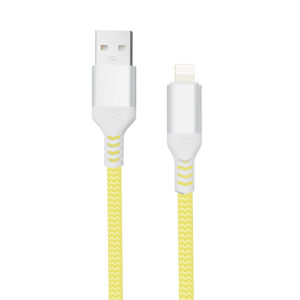 PJ-AC002K(HQ/PM)Factory OEM Nylon Braided Kevlar USB A to Lighting 2A-3A