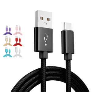 PJ-CC007 USB to Type-C Nylon Fast charging cable 3A 60W For iPhone Xiaomi USB2.0