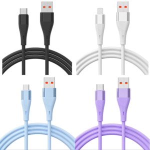 PJ-AC004 USB to Type-C Silicone Fast charging cable 3A 60W For iPhone Xiaomi  USB2.0