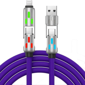 PJ-MC014 USB +Type-C to Type-C+Lightning PVC Fast charging cable 3A 60W For iPhone Xiaomi  USB2.0