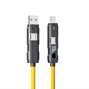 PJ-MC015 USB +Type-C to Type-C+Lightning Silicone Fast charging cable 3A 60W For iPhone Xiaomi  USB2.0