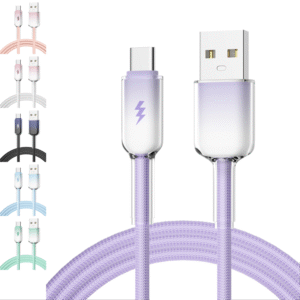 PJ-CC030A NEW Transparent Covering Braided Fast Charging Cable